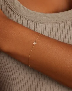 gorjana Diamond Pavé Alphabet Bracelet Fashion