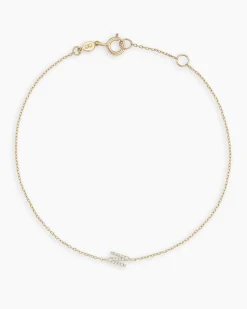 gorjana Diamond Pavé Alphabet Bracelet Fashion