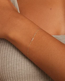 gorjana Diamond Pavé Alphabet Bracelet Fashion
