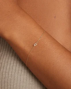 gorjana Diamond Pavé Alphabet Bracelet Fashion