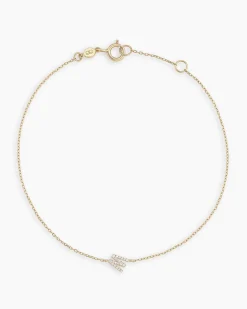gorjana Diamond Pavé Alphabet Bracelet Fashion