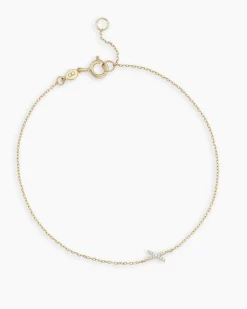 gorjana Diamond Pavé Alphabet Bracelet Fashion