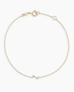 gorjana Diamond Pavé Alphabet Bracelet Fashion