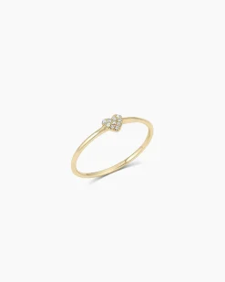 gorjana Diamond Pavé Heart Ring 14k Solid Gold Online