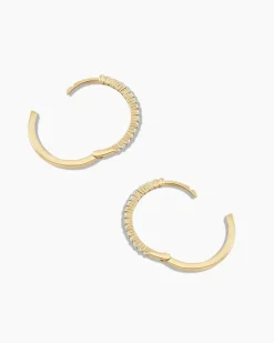 gorjana Diamond Pavé Huggies 14k Solid Gold Best