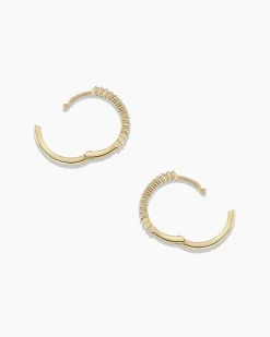 gorjana Diamond Pavé Huggies 14k Solid Gold Best