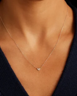 gorjana Diamond Pavé Mini Heart Necklace Fashion