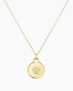 gorjana Diamond Paw Necklace 14k Solid Gold Best