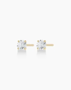 gorjana Diamond Solitaire Studs 14k Solid Gold Outlet
