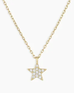gorjana Diamond Star Necklace 14k Solid Gold Best