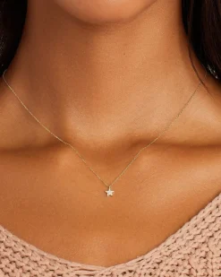 gorjana Diamond Star Necklace 14k Solid Gold Best