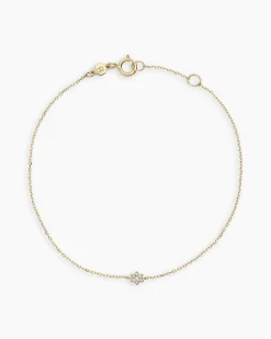 gorjana Diamond Star of David Bracelet 14k Solid Gold Outlet