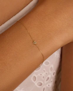 gorjana Diamond Star of David Bracelet 14k Solid Gold Outlet