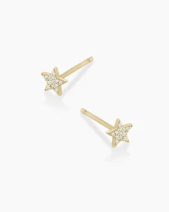 gorjana Diamond Star Studs 14k Solid Gold Online