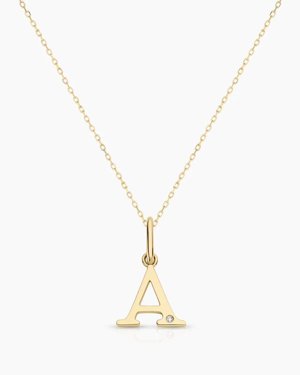 gorjana Diamond Vintage Alphabet Charm Necklace Best