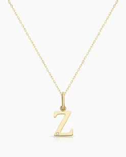 gorjana Diamond Vintage Alphabet Charm Necklace Best