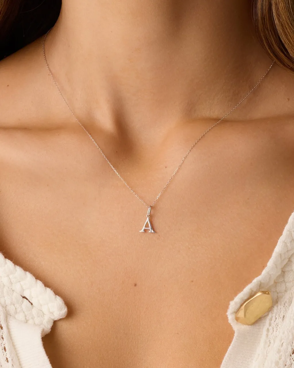 gorjana Diamond Vintage Alphabet Charm Necklace Best