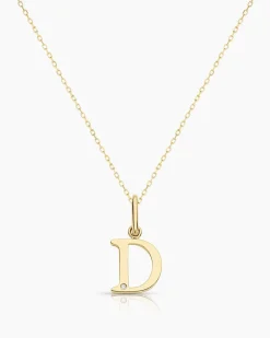 gorjana Diamond Vintage Alphabet Charm Necklace Best