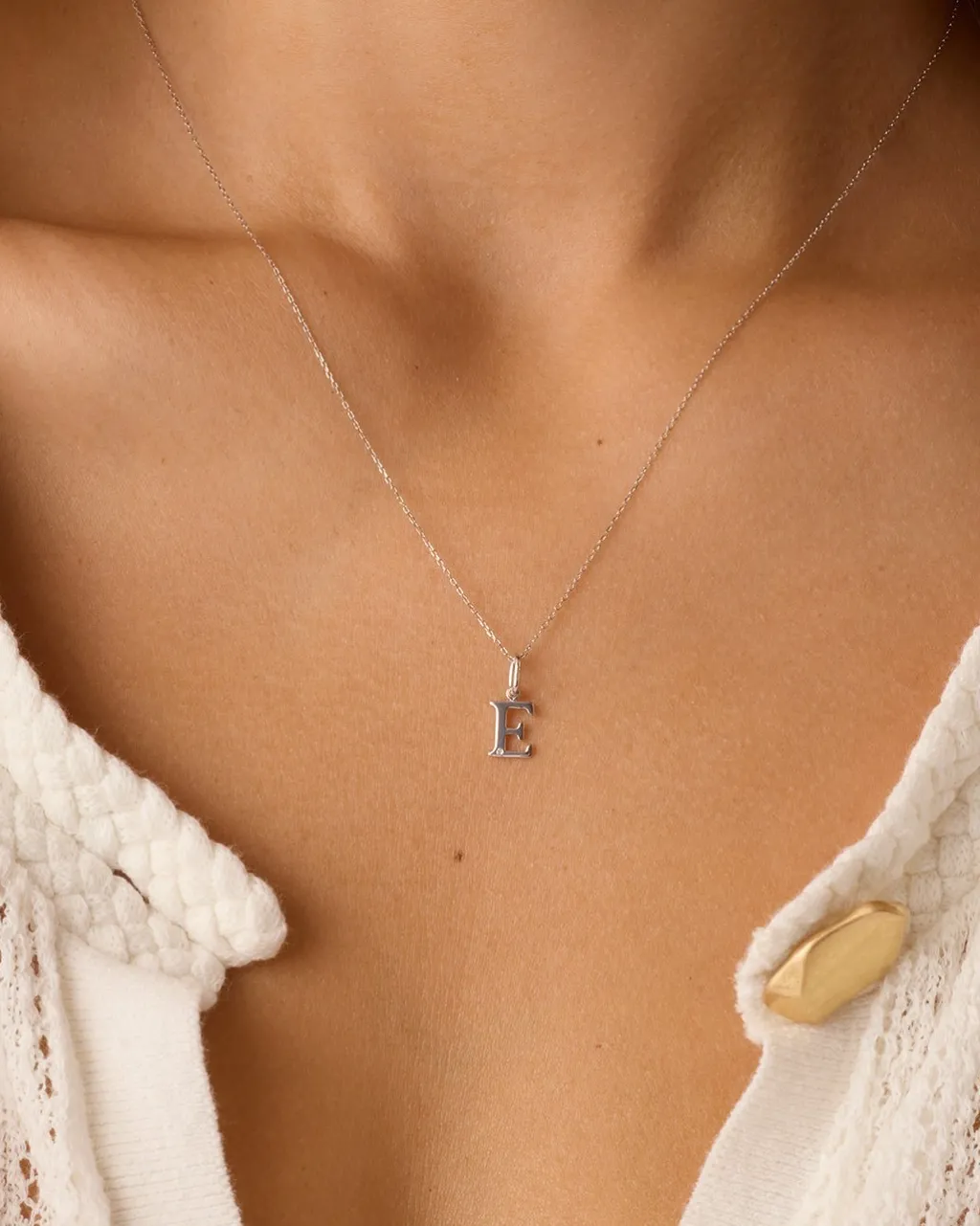 gorjana Diamond Vintage Alphabet Charm Necklace Best