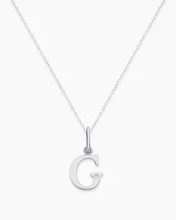 gorjana Diamond Vintage Alphabet Charm Necklace Best