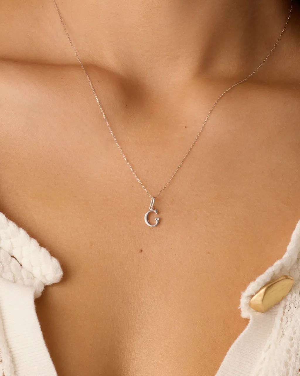gorjana Diamond Vintage Alphabet Charm Necklace Best