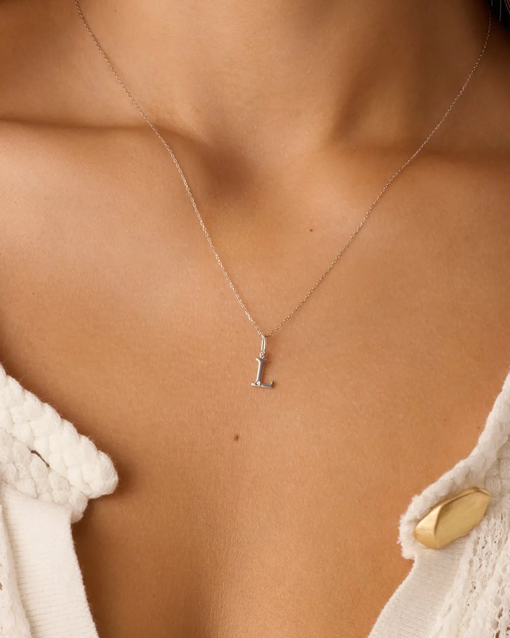 gorjana Diamond Vintage Alphabet Charm Necklace Best