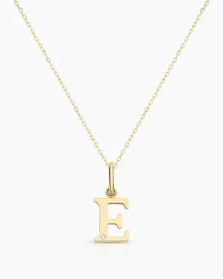 gorjana Diamond Vintage Alphabet Charm Necklace Best