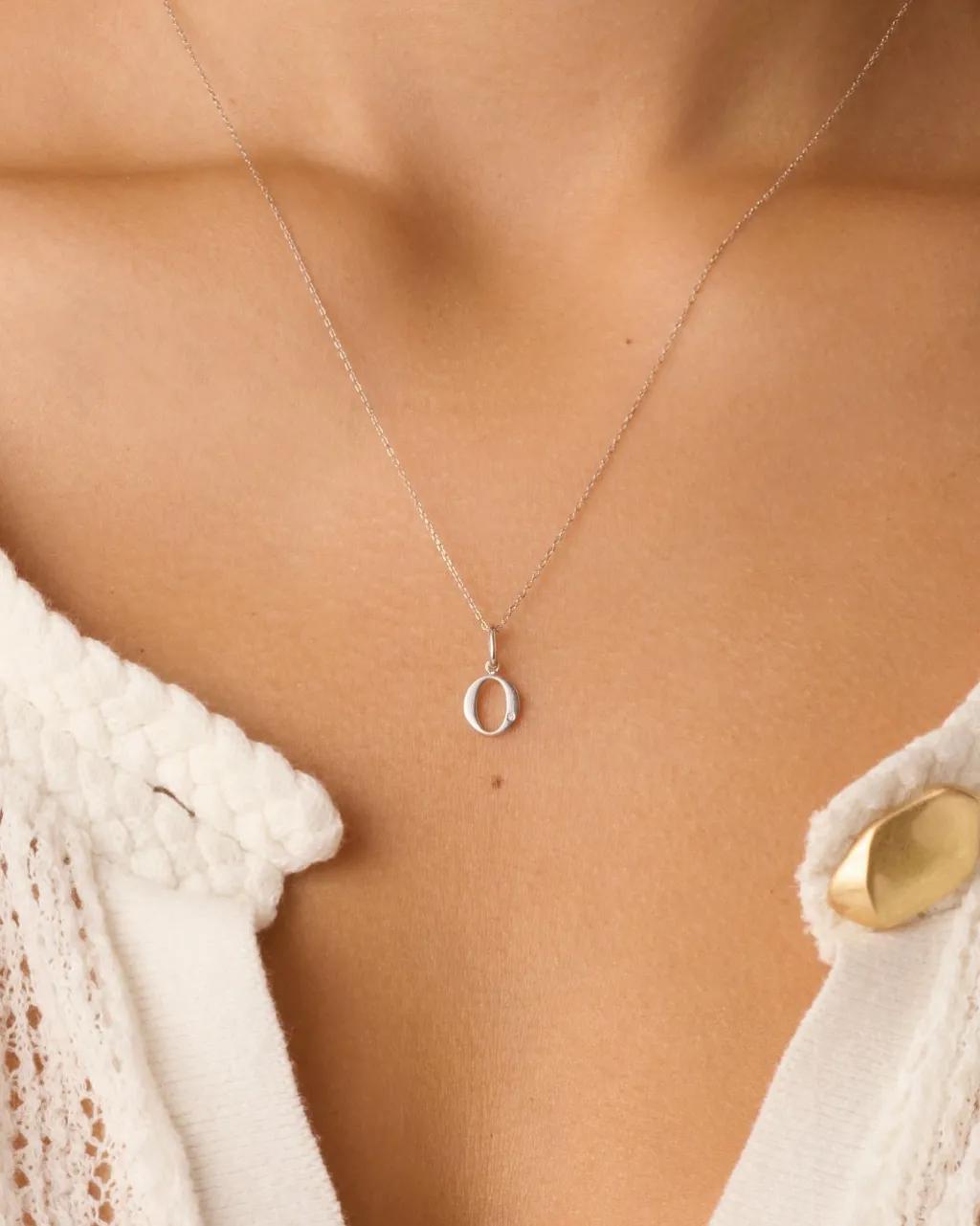 gorjana Diamond Vintage Alphabet Charm Necklace Best