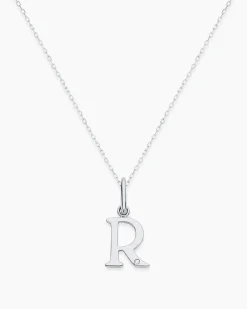 gorjana Diamond Vintage Alphabet Charm Necklace Best
