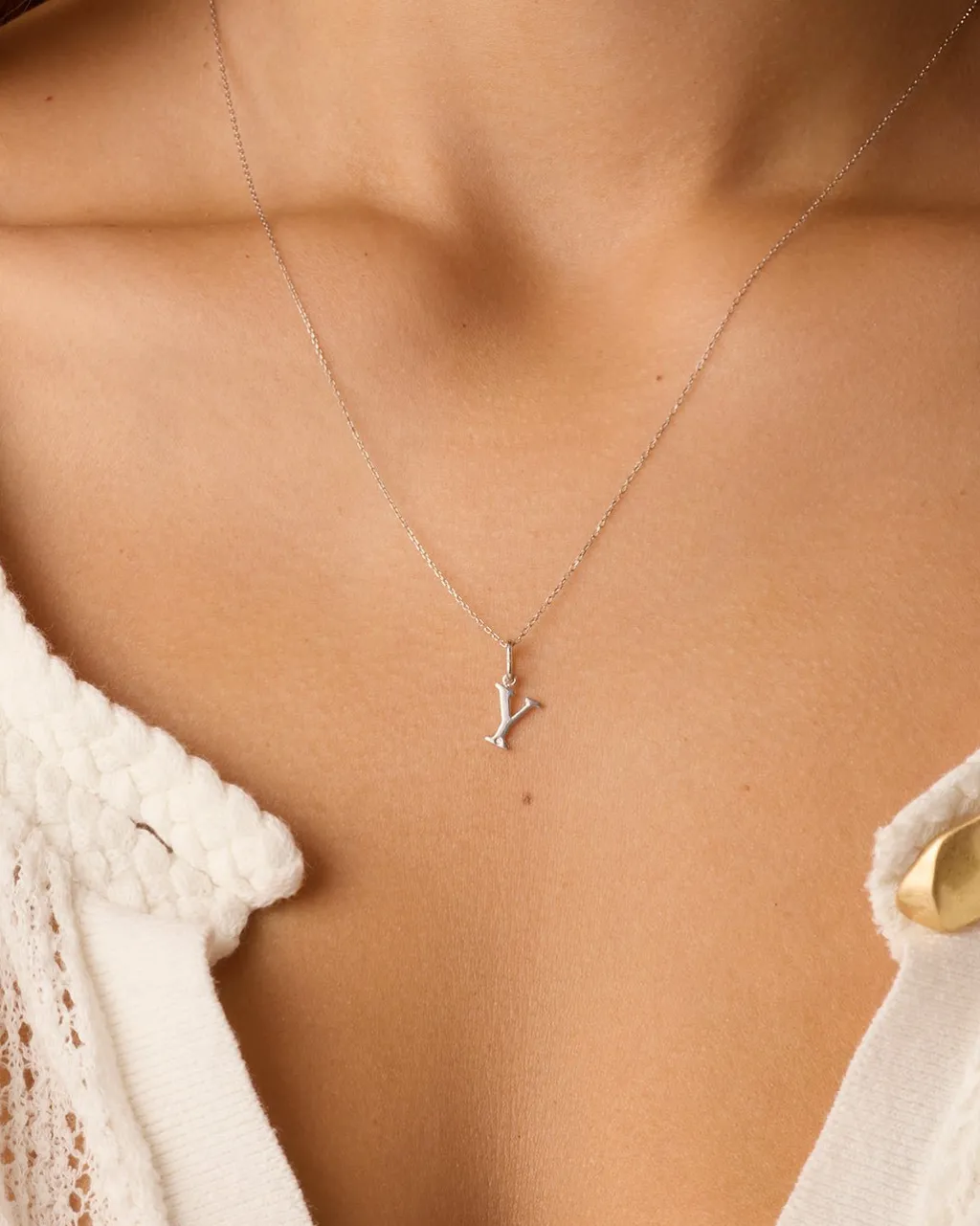 gorjana Diamond Vintage Alphabet Charm Necklace Best