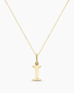 gorjana Diamond Vintage Alphabet Charm Necklace Best