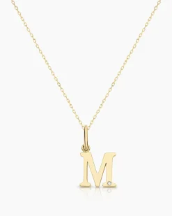 gorjana Diamond Vintage Alphabet Charm Necklace Best