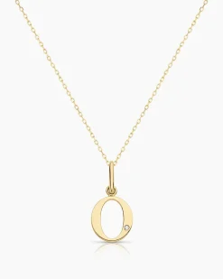 gorjana Diamond Vintage Alphabet Charm Necklace Best