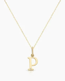 gorjana Diamond Vintage Alphabet Charm Necklace Best