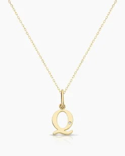 gorjana Diamond Vintage Alphabet Charm Necklace Best
