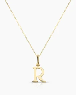 gorjana Diamond Vintage Alphabet Charm Necklace Best