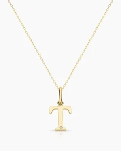 gorjana Diamond Vintage Alphabet Charm Necklace Best