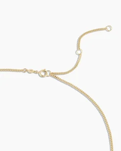 gorjana Diamond Wilder Necklace 14k Solid Gold Hot