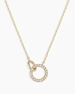 gorjana Diamond Wilshire Necklace 14k Solid Gold Discount