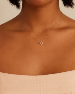 gorjana Diamond Wilshire Necklace 14k Solid Gold Discount