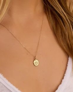 gorjana Diamond Zodiac Coin Charm 14k Solid Gold Outlet