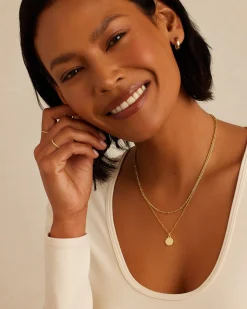 gorjana Double Paw Necklace 18k Gold Plated Sale