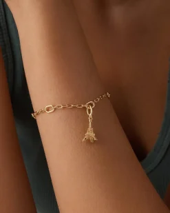 gorjana Eiffel Tower Parker Charm 18k Gold Plated Online