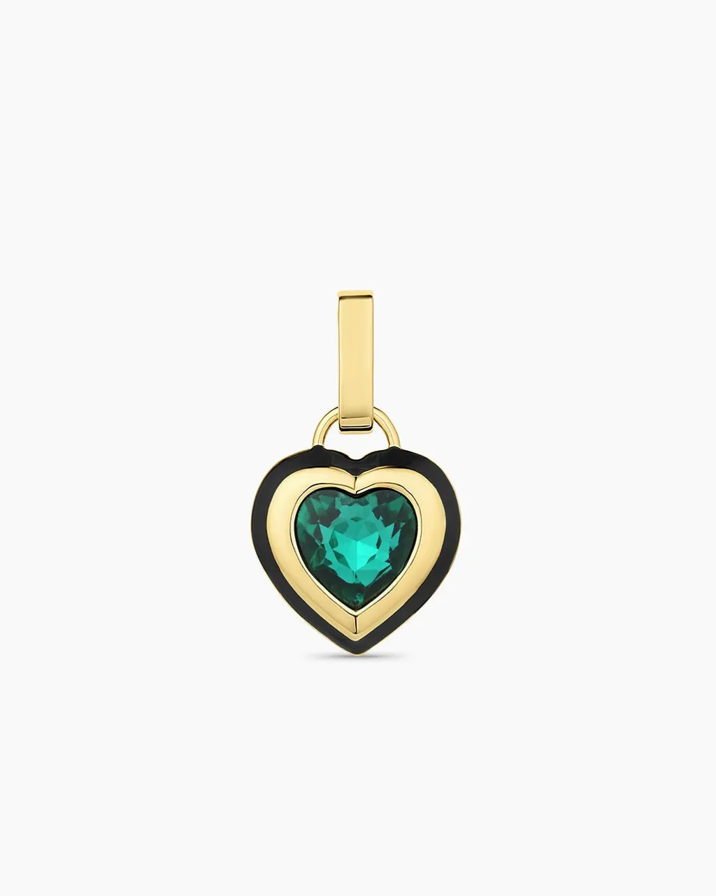 gorjana Emerald Heart Tag Charm 18k Gold Plated Sale