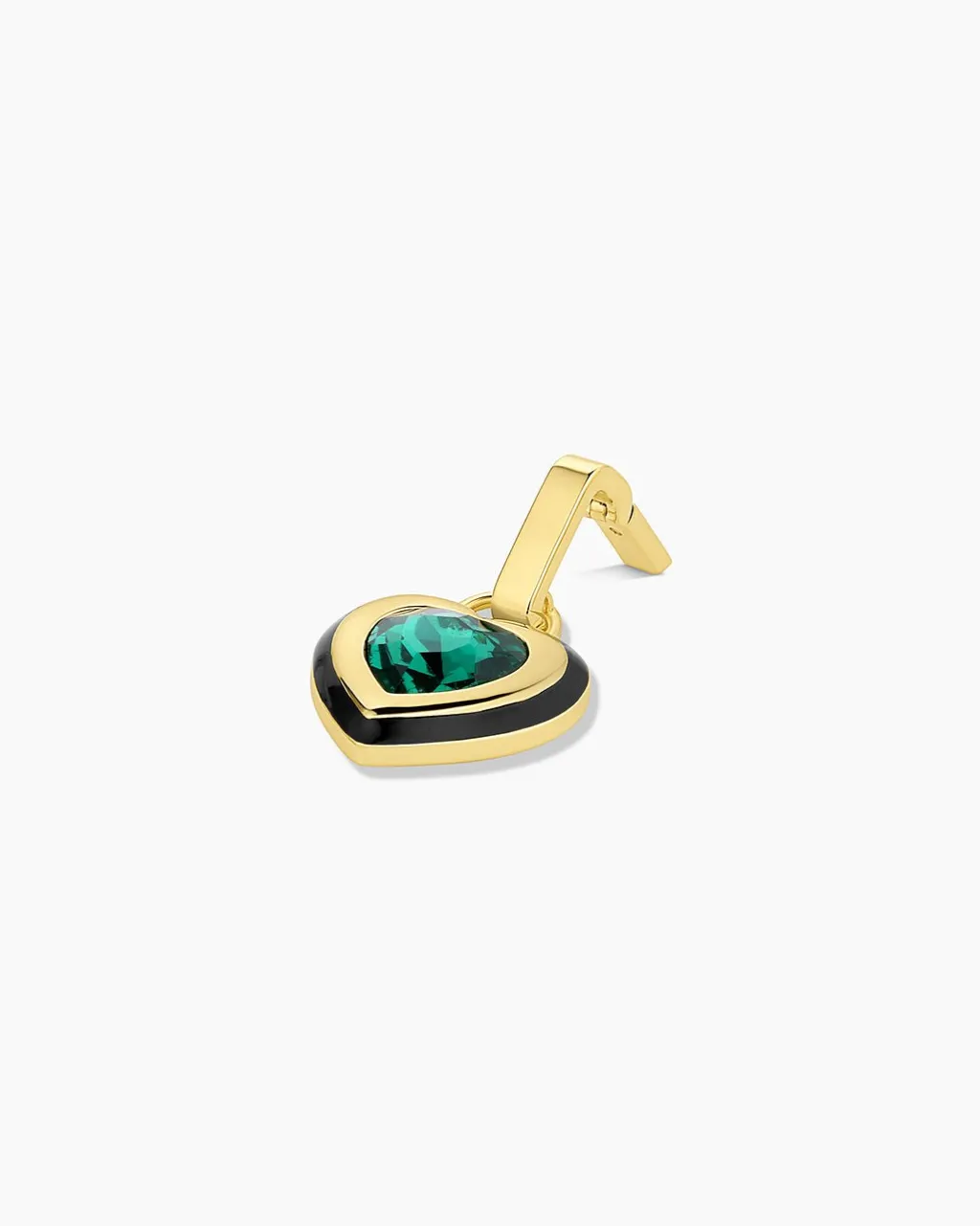 gorjana Emerald Heart Tag Charm 18k Gold Plated Sale
