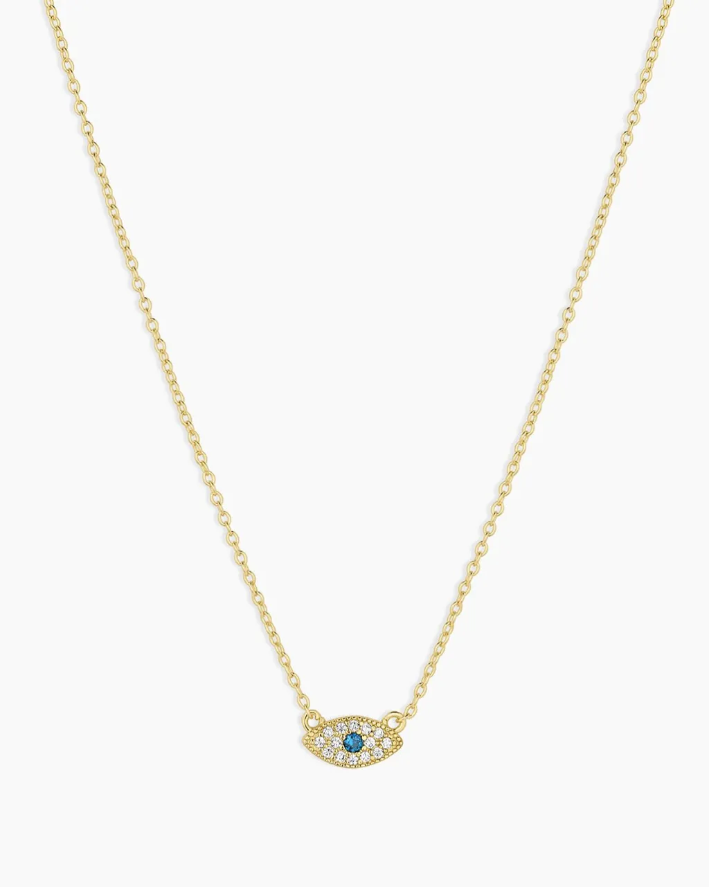 gorjana Evil Eye Necklace 18k Gold Plated Hot