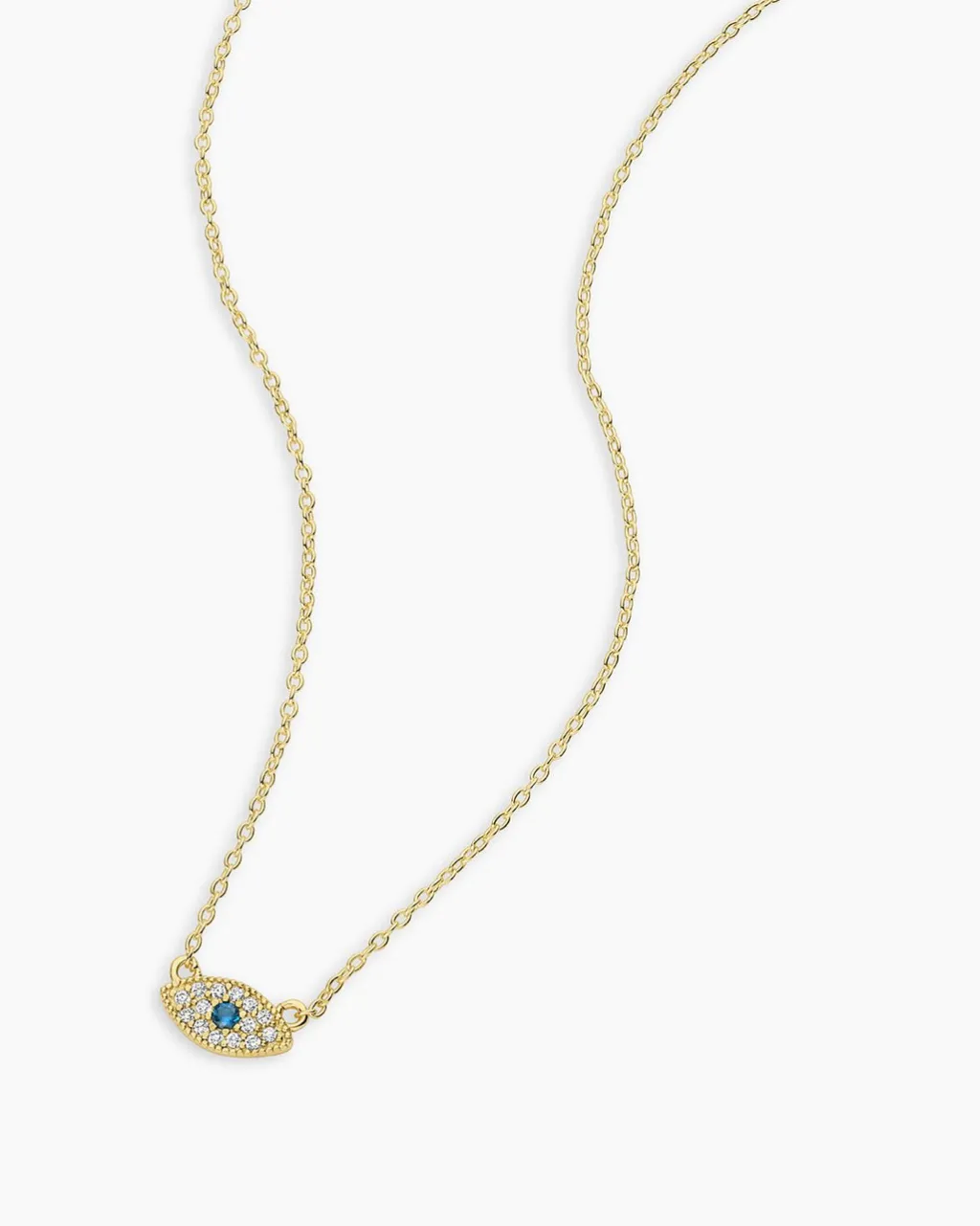 gorjana Evil Eye Necklace 18k Gold Plated Hot