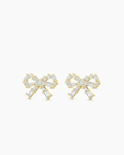 gorjana Fancy Bow Earrings 18k Gold Plated Best