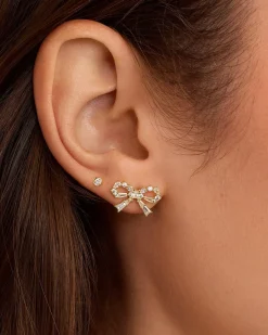 gorjana Fancy Bow Earrings 18k Gold Plated Best