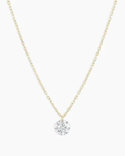gorjana Floating Diamond Statement Necklace 18k Solid Gold Sale